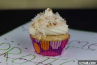 Heavenly Coconut Cupcakes Featuring Earth Balance Coconut Spread