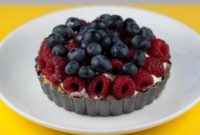 Zesty Lemon Berry Tart with Coconut Crust
