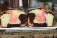 Neapolitan Marbled Loaf Cake
