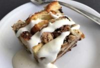 Golden Croissant Bread Pudding