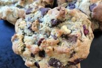 Giant Rye Flour Walnut Chocolate Chip Cookies