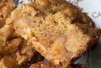 Gourmet Maple Butterscotch Macadamia Blondies
