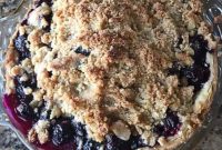 Luscious Blueberry Tapioca Pie
