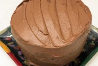 Nana’s Decadent Devil’s Food Cake Topped with Silken Chocolate