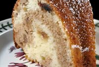 Swirled Walnut Spice Cake