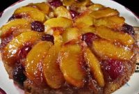 Peach Cherry Flipped Cake