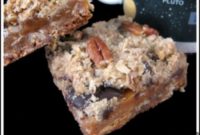 Small Batch Gooey Caramel Stuffed Oatmeal Chocolate Chip Bars