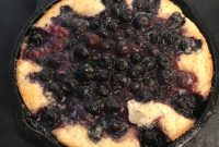 Individual Skillet Blueberry Cobbler