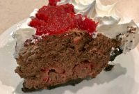 Decadent Chocolate Raspberry Pie