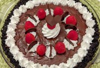 Decadent Raspberry Chocolate Pie