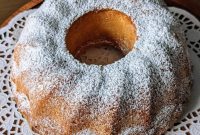 Golden Peach Pound Cake