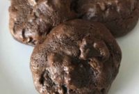 Fudgy Double Chocolate Brownie Cookies