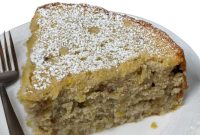 Rustic Buckwheat Apple Olive Oil Cake