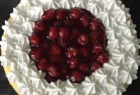 Cherry Crowned Brownie Cheesecake