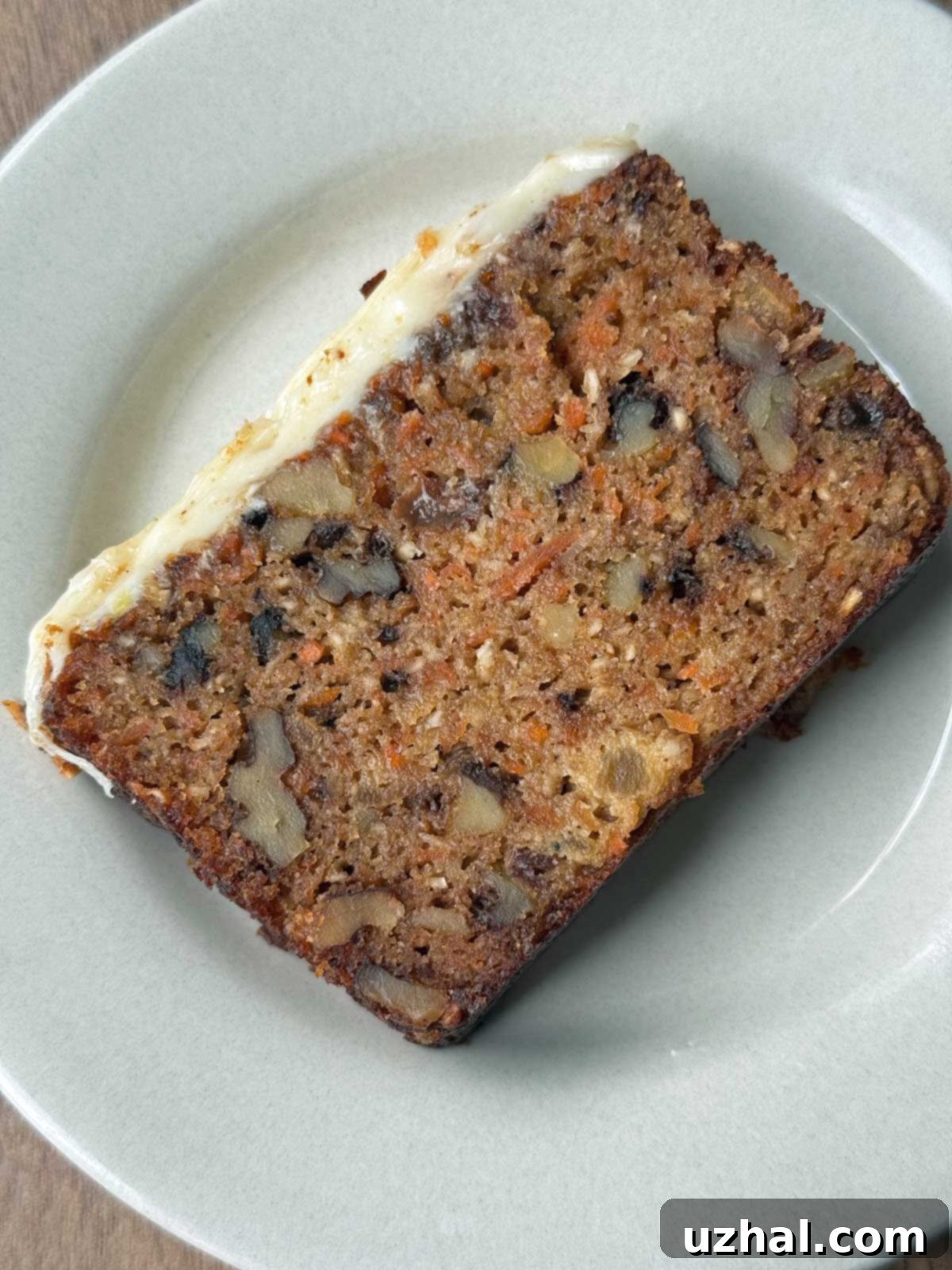Almond Flour Carrot Cake Loaf with Cream Cheese Frosting