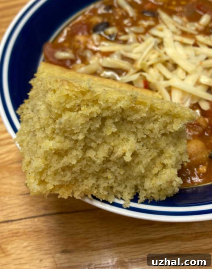 Gluten-Free Skillet Cornbread with a rustic texture