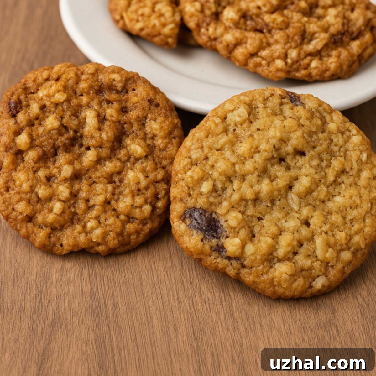 Slice and Bake Crunchy Oatmeal Cookies recipe