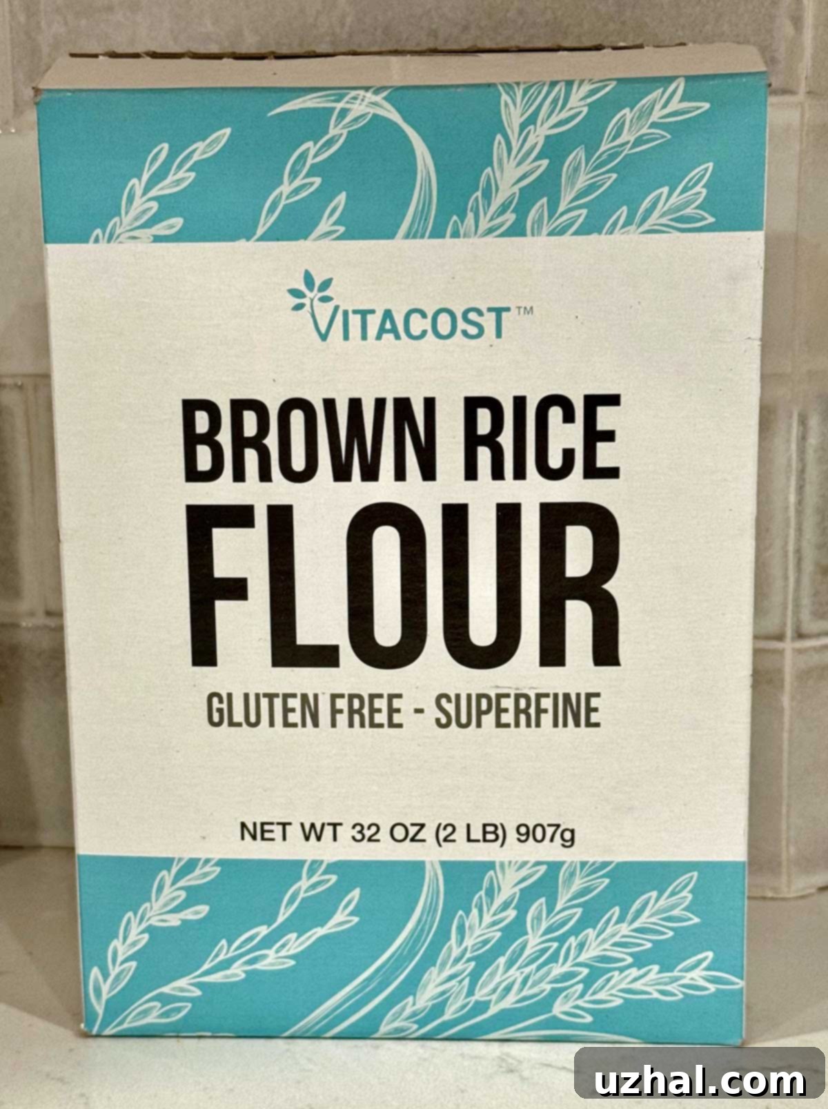 A bag of premium superfine brown rice flour, the ideal choice for creating light and delicate gluten-free baked goods like these cookies.