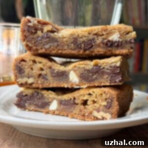 Brown Butter Bourbon Bars with pecans and toffee chips recipe.
