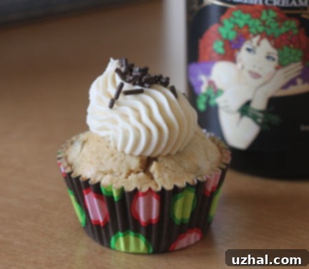 Irish Cream Chocolate Chip Cupcakes