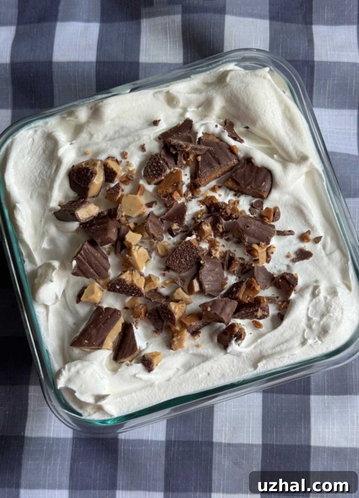 Heath Bar Ice Cream Sandwich Cake recipe layers