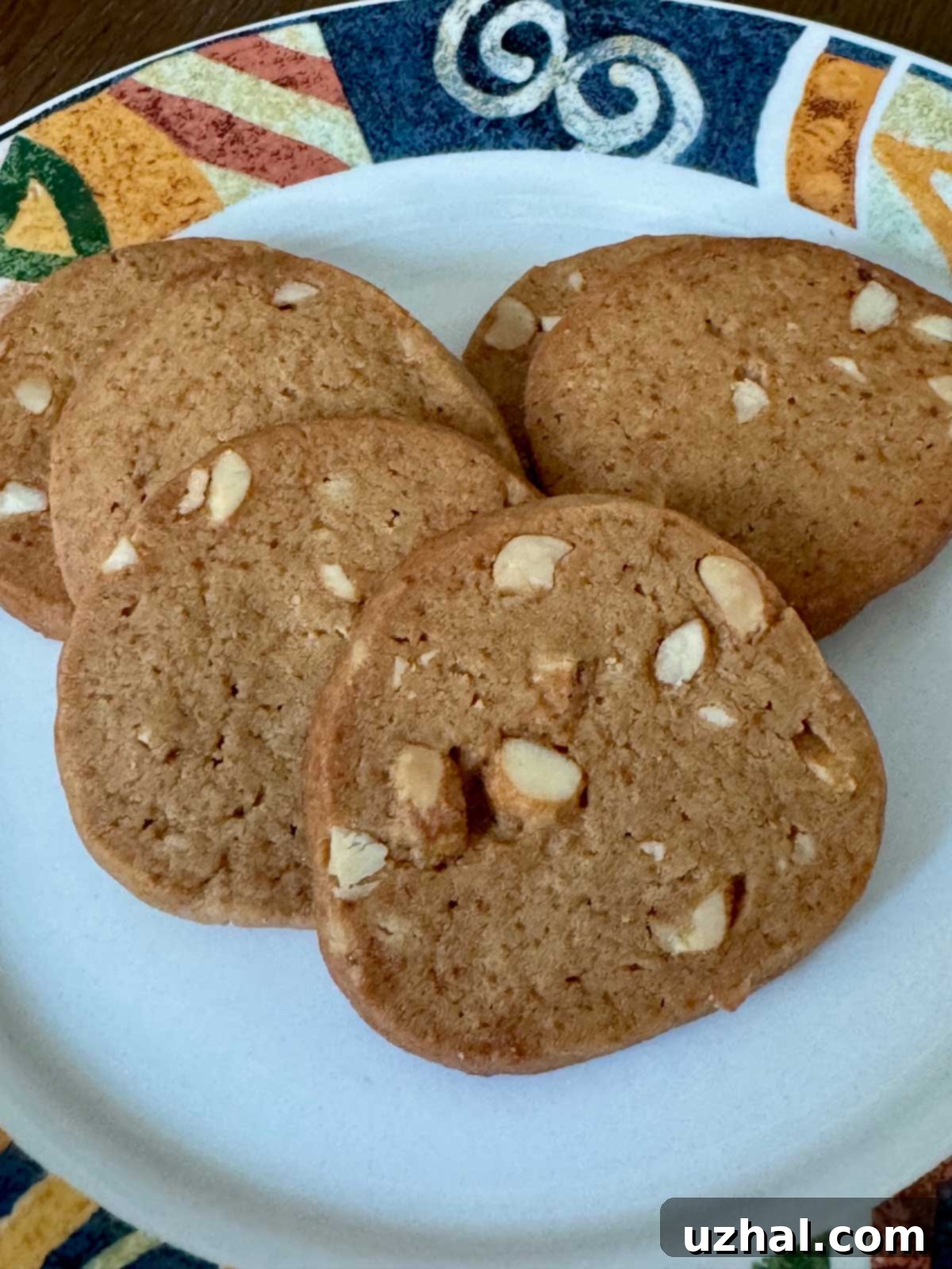 Peanut Butter Cookies made with coconut sugar and honey, showing a rich, golden color.
