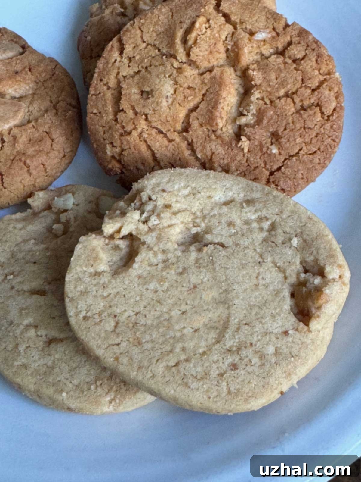 Perfectly baked slice and bake peanut butter cookies on a cooling rack.