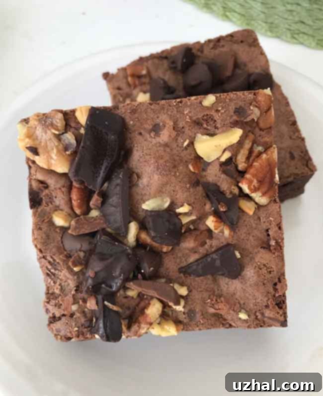 Dark Brownies, fudgy and perfect for any occasion