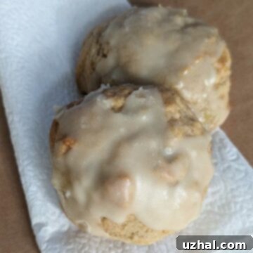 Cindi's Apple Cookies with Pear, showcasing their soft, frosted appearance.