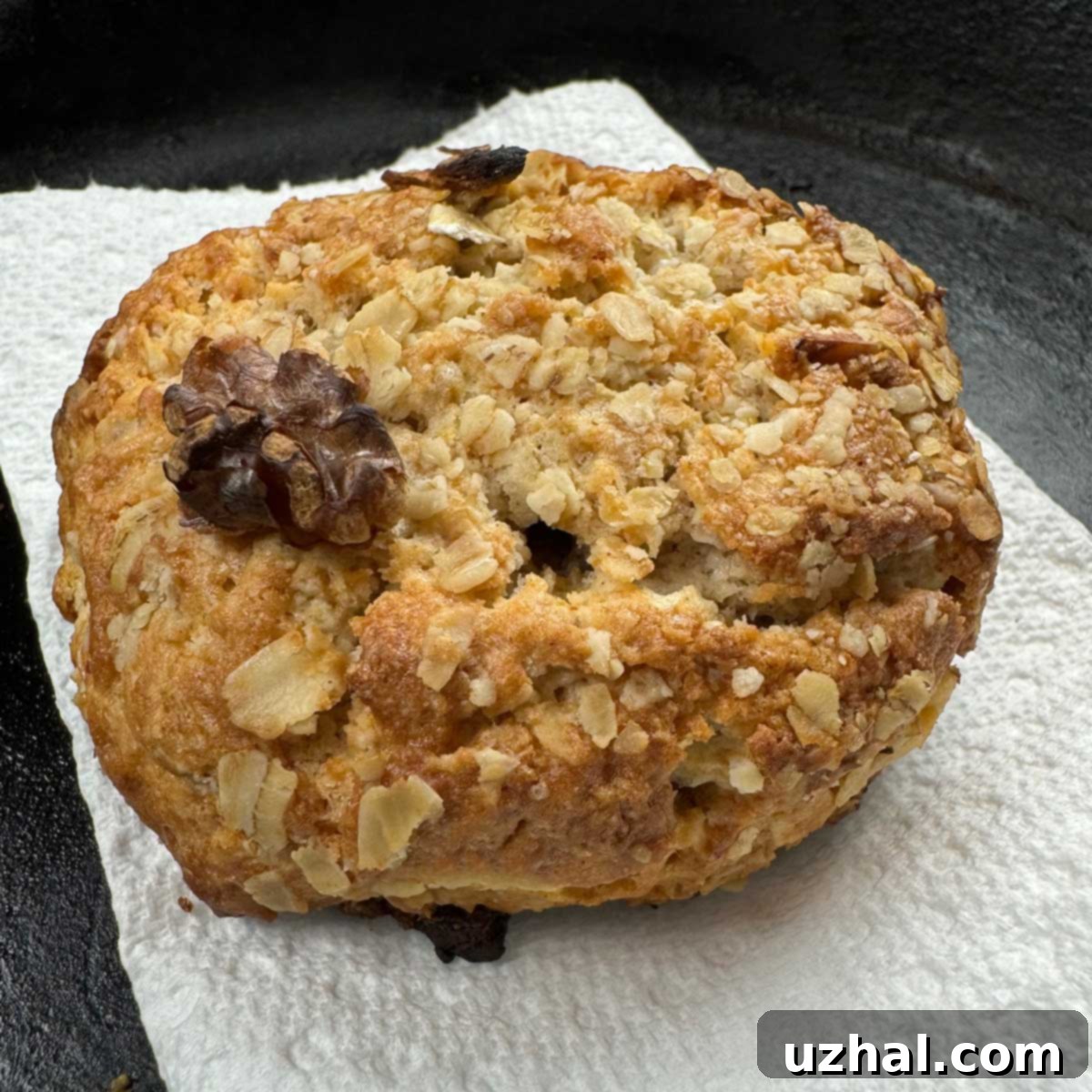 Delicious Cinnamon Oatmeal Scones on a baking sheet