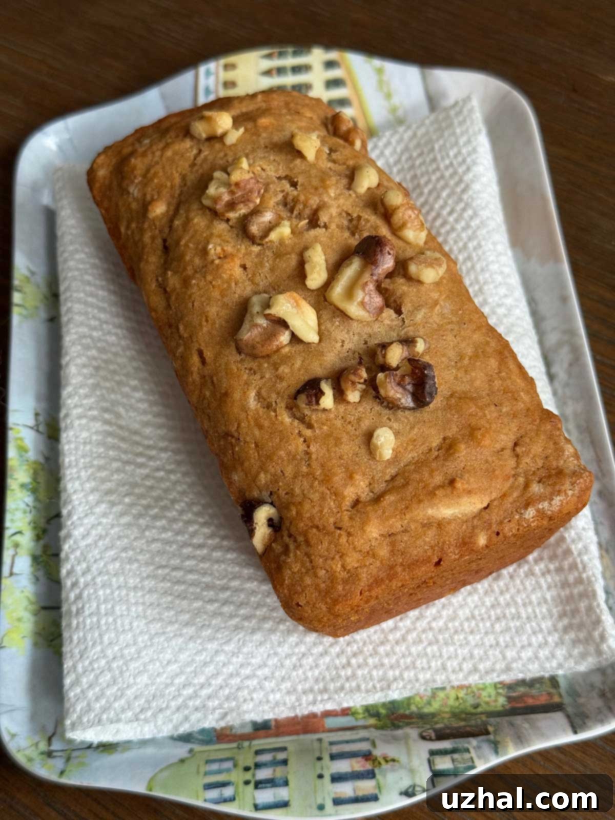 Applesauce Flax Bread recipe sweetened with honey or maple syrup