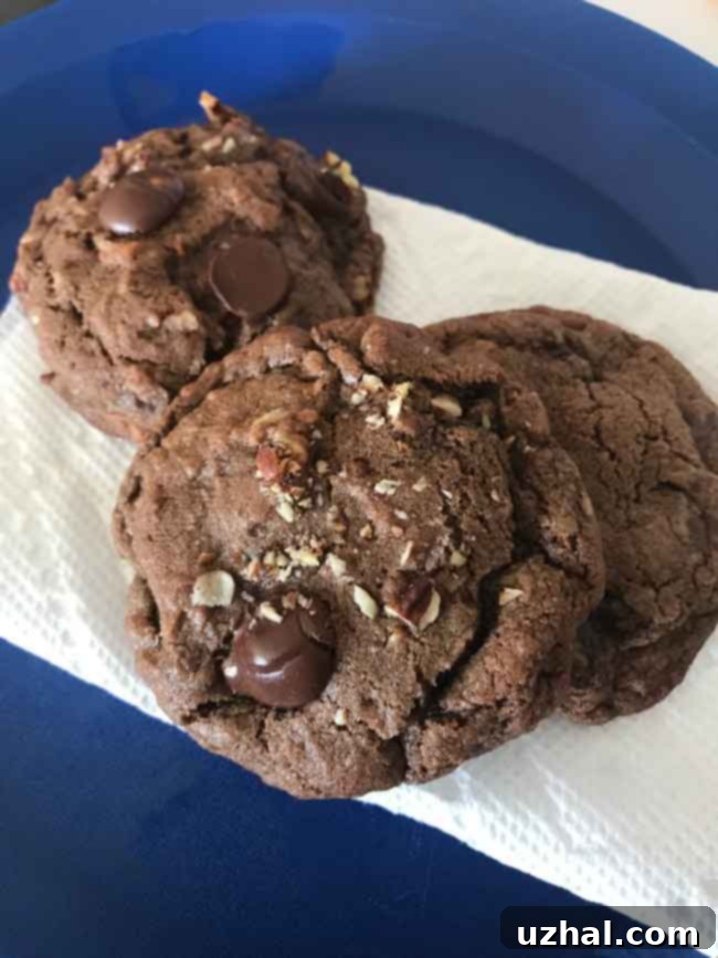 Chewy German Chocolate Cookies with Pecans and Coconut