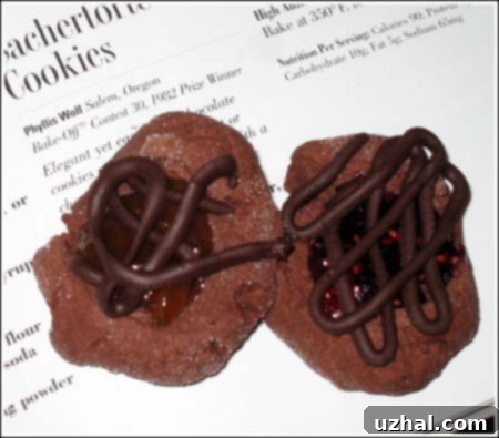 Chocolate Apricot Sacher Cookies 2 Sacher-Torte Cookies