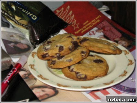 large chocolate chip cookies