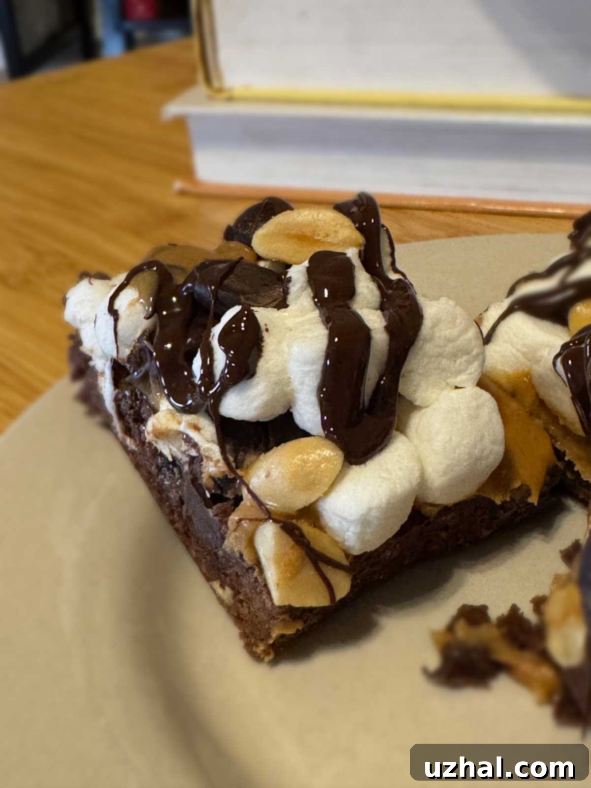 Irresistible Rocky Road Peanut Butter Brownies 1 Rocky Road Peanut Butter Brownies with a rich topping