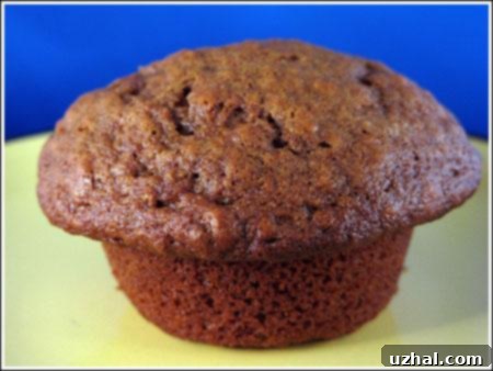 Close-up of freshly baked gingerbread muffins, showing their fluffy texture and golden-brown tops
