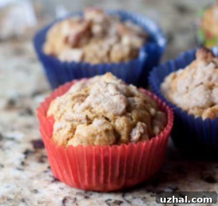 Close-up of a delicious Whole Wheat Pumpkin Maple Spice Muffin