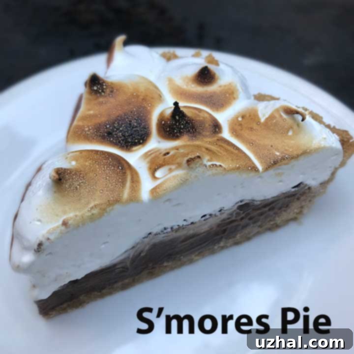 Decadent S'mores Pie with Toasted Marshmallow
