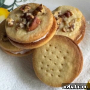 Appetizing image of freshly baked Lemon-Filled Sandwich Cookies, perfect for a detailed recipe card.