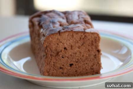 Chocolate Cloud Loaf Cake 2 chocolate angel food cake