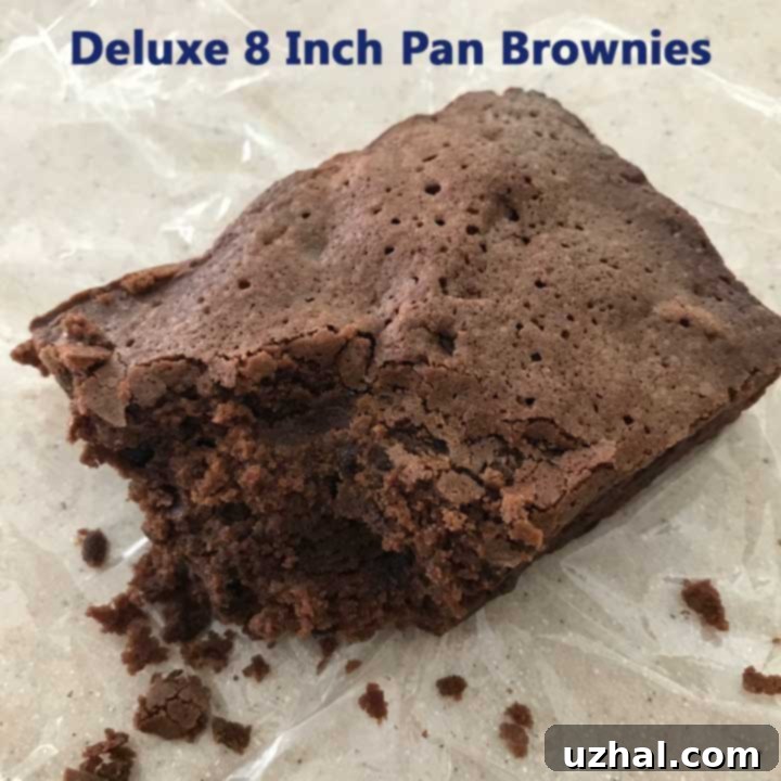 Deluxe 8-inch pan brownies