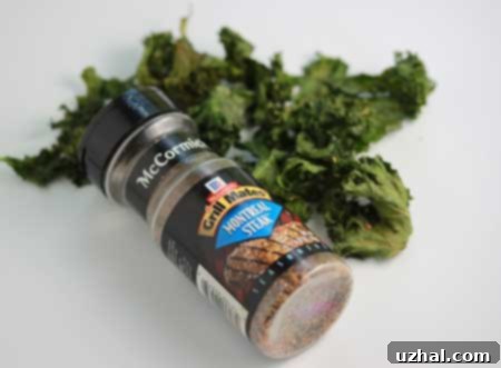 Baked Kale Chips, a delicious and healthy snack