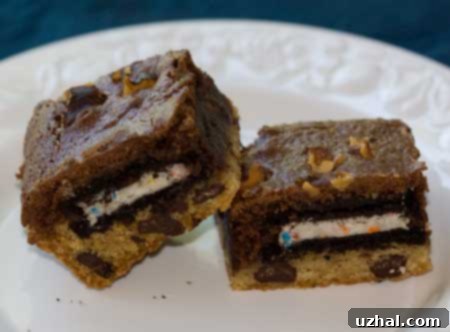Chocolate Chip Oreo Brownie Bars