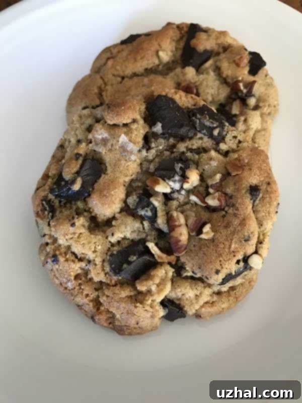 salted mixed nut butter chocolate chunk cookies