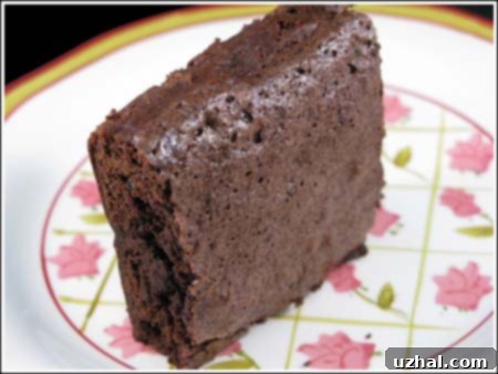 Fudgy Zingerman's-style brownies, cut into squares.