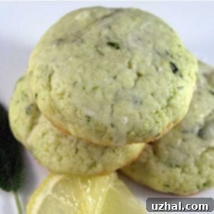Lemony Sage Basil Cookies recipe - Aromatic Lemon Cookies