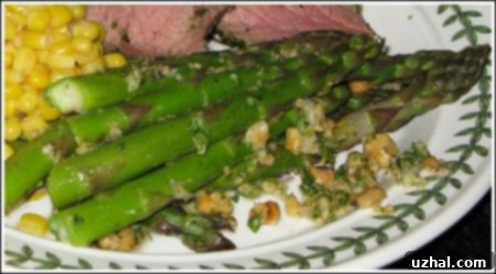 Asparagus with Hazelnut Gremolata
