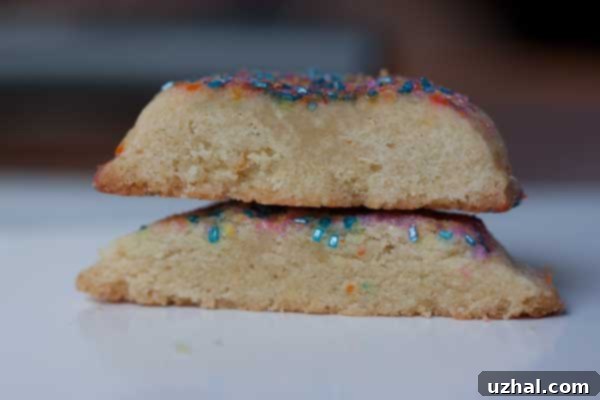Comparison of giant sugar cookies, showing difference with varied flour weights.