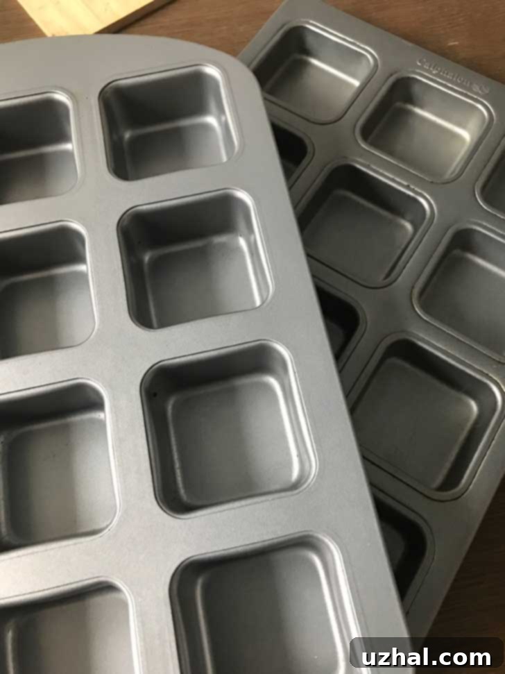 Individual Mini Bar Pan Brownies