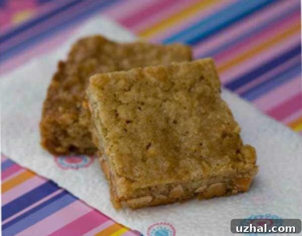 Butterscotch, Walnut and Oat Bars